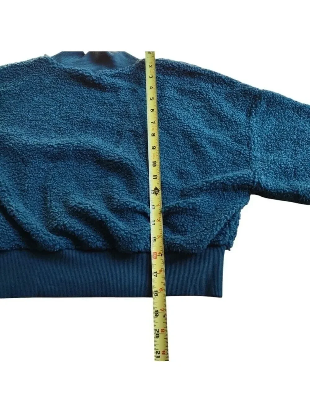 Fabletics Women's Malia Polar Fleece Pullover Green Extra Small